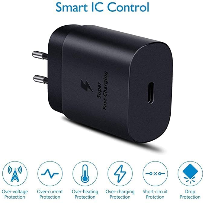 Samsung 25W Fast Charger With USB-C to C Cable