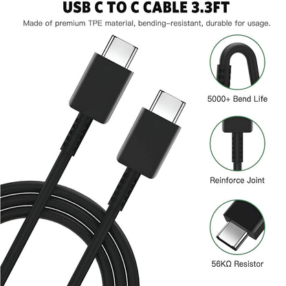 45W Samsung Type-C Super Fast 2.0 Charger with USB-C to C Cable