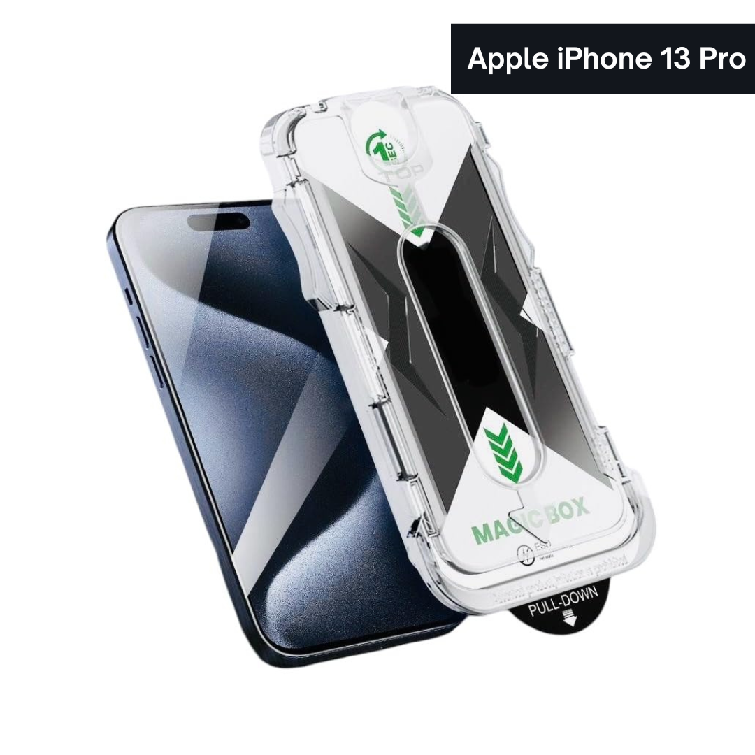 Xmart Tempered Glass Screen Protector for iPhone Pro – Easy Applicator Kit, Magic Box Design