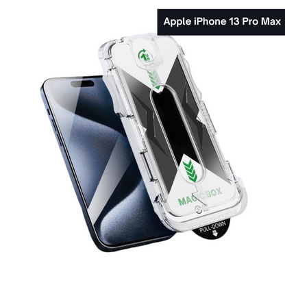 Xmart Tempered Glass Screen Protector for iPhone 13 Pro Max – Easy Applicator Kit, Magic Box Design