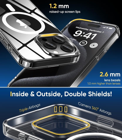 Ultra-Hybrid Case for iPhone 11 Pro – Crystal Clear, Shockproof Bumper, 360° Protection, MagSafe Compatible