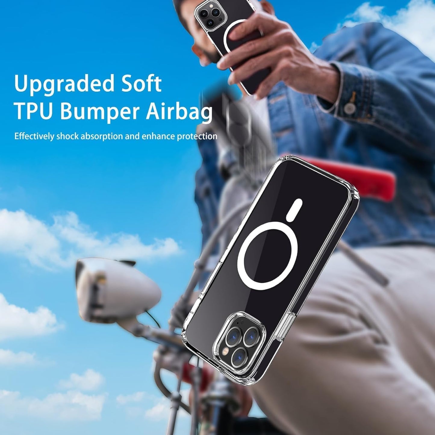 Ultra-Hybrid Case for iPhone 11 Pro – Crystal Clear, Shockproof Bumper, 360° Protection, MagSafe Compatible