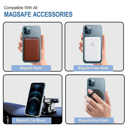 Ultra-Hybrid Case for iPhone 12 – Crystal Clear, Shockproof Bumper, 360° Protection, MagSafe Compatible