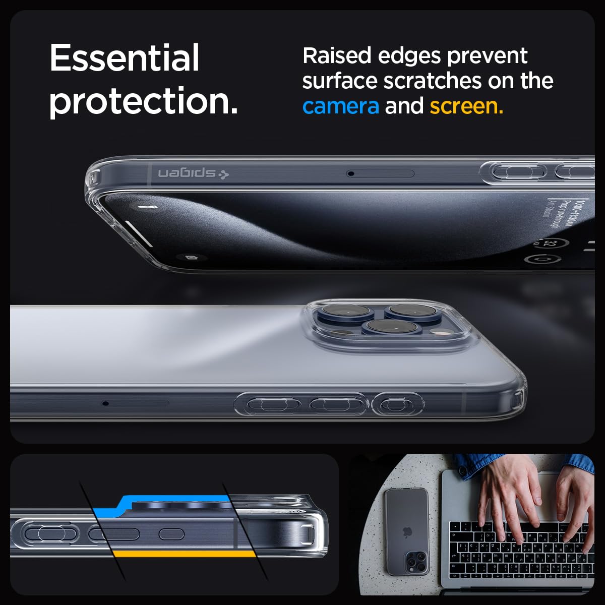 Spigen Case for iPhone 15 Pro – (Back Cover)