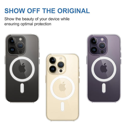 MagSafe Ultra-Hybrid Case for iPhone 14 Pro – Crystal Clear, Shockproof Bumper, 360° Protection